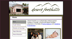 Desktop Screenshot of desertfoothillsmedicine.net