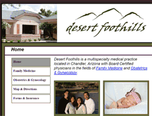 Tablet Screenshot of desertfoothillsmedicine.net